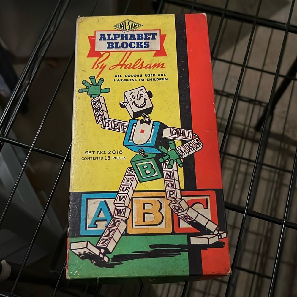 Vintage alphabet blocks by HalSam
